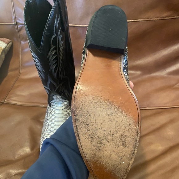 Laredo Key West Python Cowboy Boots 12D - Picture 9 of 12
